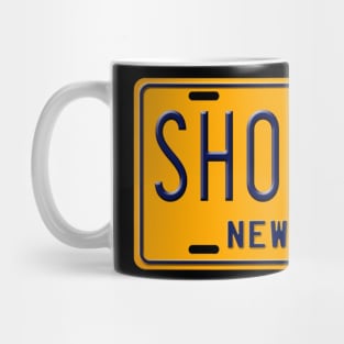 Shock Me License Plate Mug